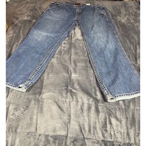 Ariat M4 Low Rise Boot Cut Jeans Mens 42x30 Blue Denim‎ USA Fabric